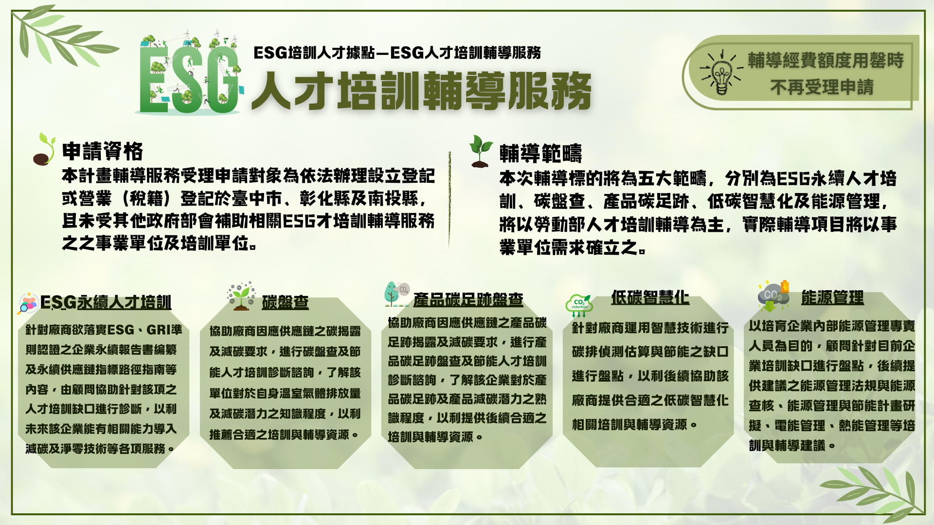 人才培訓輔導服務